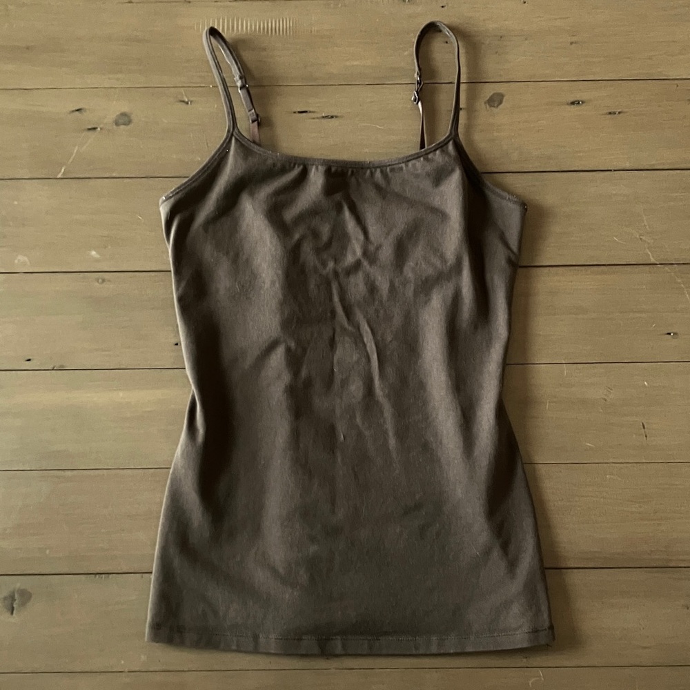 Express Sexy Basics Dark Brown Tank Top